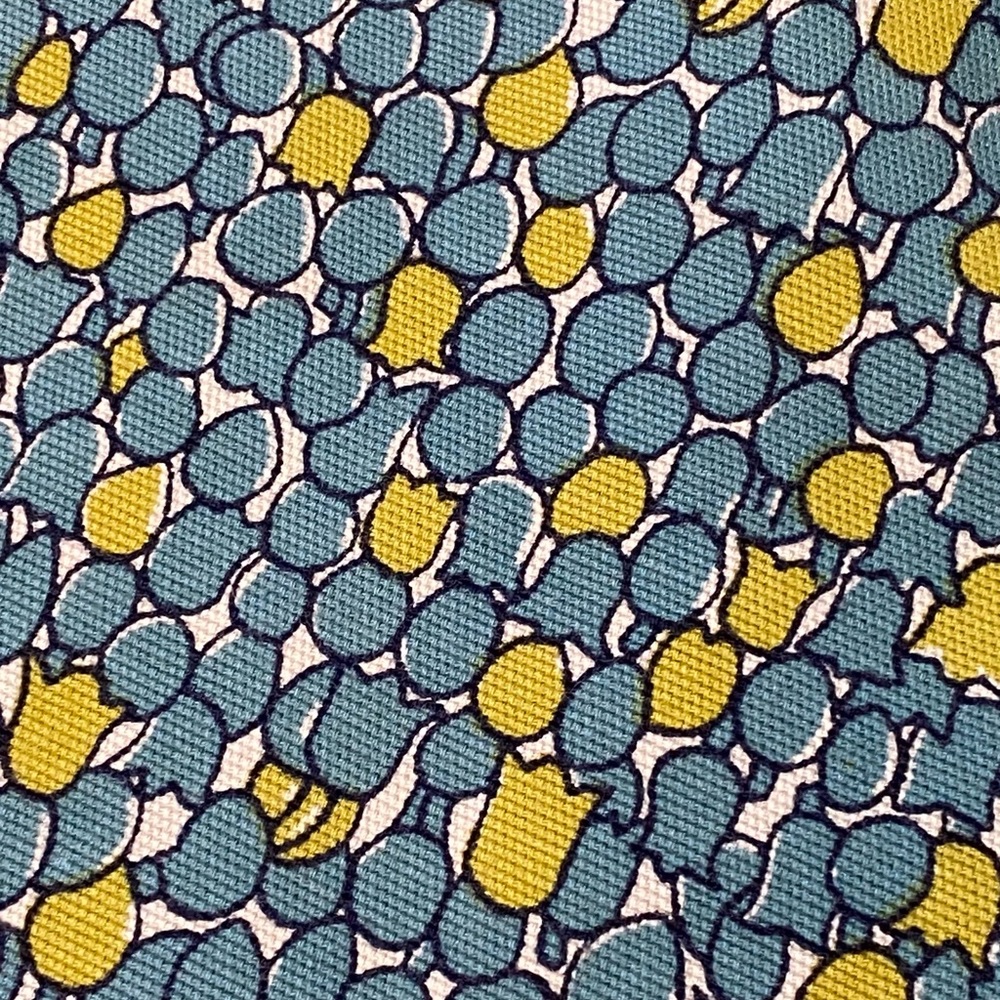 TALBOTS stretch pencil skirt size 12 summer cotton stretch abstract - Picture 3 of 4